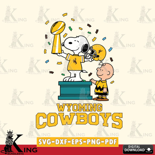 Wyoming Cowboys Peanuts Winner SVG, Cricut, Cut file  , Digital Download , Instant Download, Peanuts svg, NCAA svg, Football svg, Sport svg