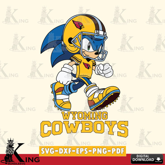 Wyoming Cowboys Sonic Ready Football SVG file, Vector , Digital Download , PDF File , Instant Download