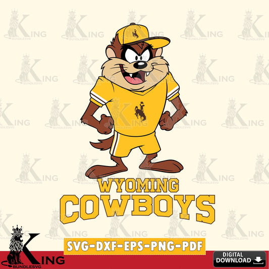Wyoming Cowboys Taz Standing Pose SVG file, Cut file  , Digital Download , Instant Download, Taz svg, NCAA svg