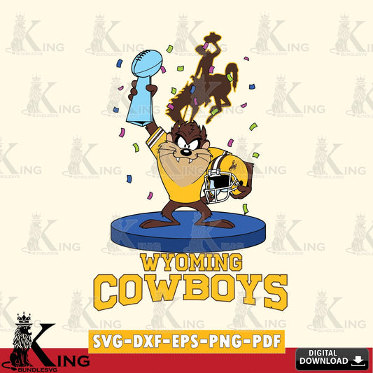 Wyoming Cowboys Taz Trophy Podium SVG file, Cut file  , Digital Download , Instant Download, Taz svg, NCAA svg