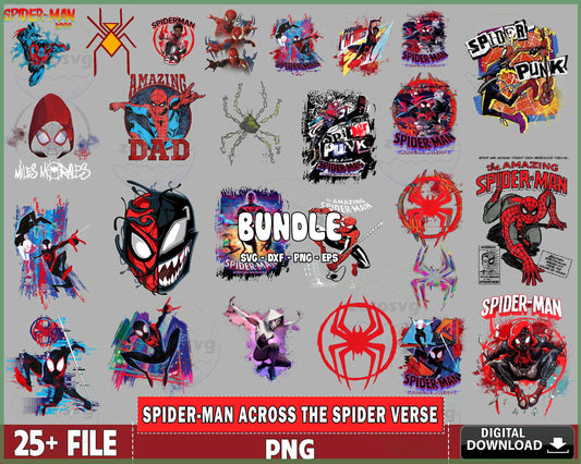 spider-man across the spider verse png, spider-man png, spider-man 2023 PNG  Silhouette, Digital download ,Instant Download