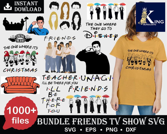 Friends Bundle svg,1000+ files Friends svg eps png, for Cricut, Silhouette, digital, file cut