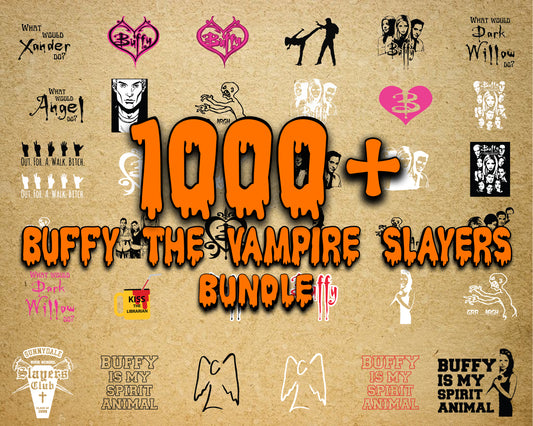 1000+ file Buffy the Vampire slayers SVG, Mega Bundle halloween svg dxf eps png, for Cricut, Silhouette, digital, file cut