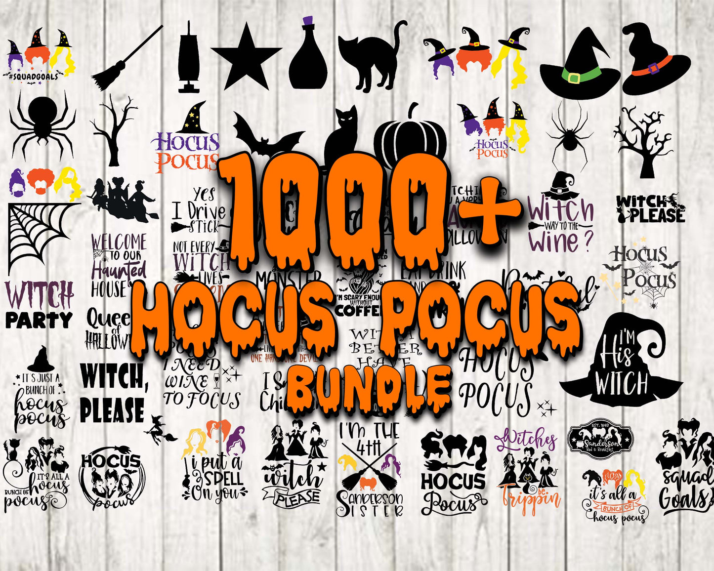 Hocus Pocus bundle   svg dxf eps png,bundle Hocus Pocus cricut, for Cricut, Silhouette, digital, file cut