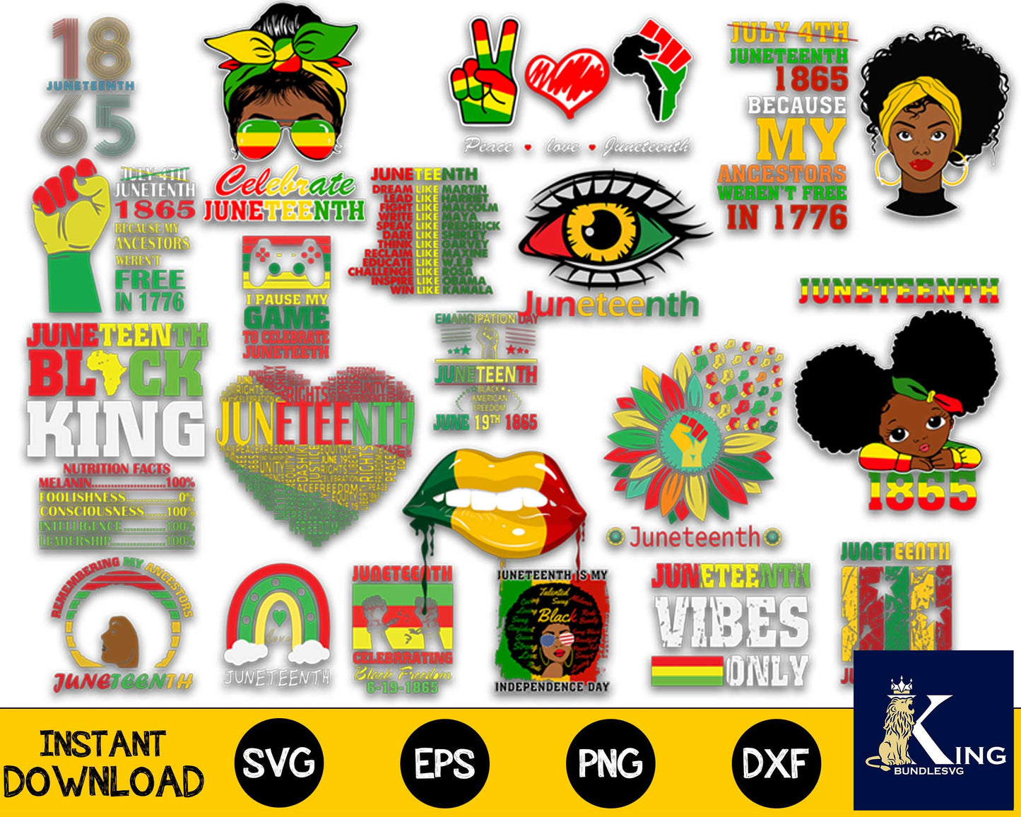 1000+ file juneteenth svg, 1000+file bundle juneteenth cricut ,juneteenth svg,juneteenth dxf,juneteenth eps,juneteenth png, for Cricut, Silhouette, digital, file cut