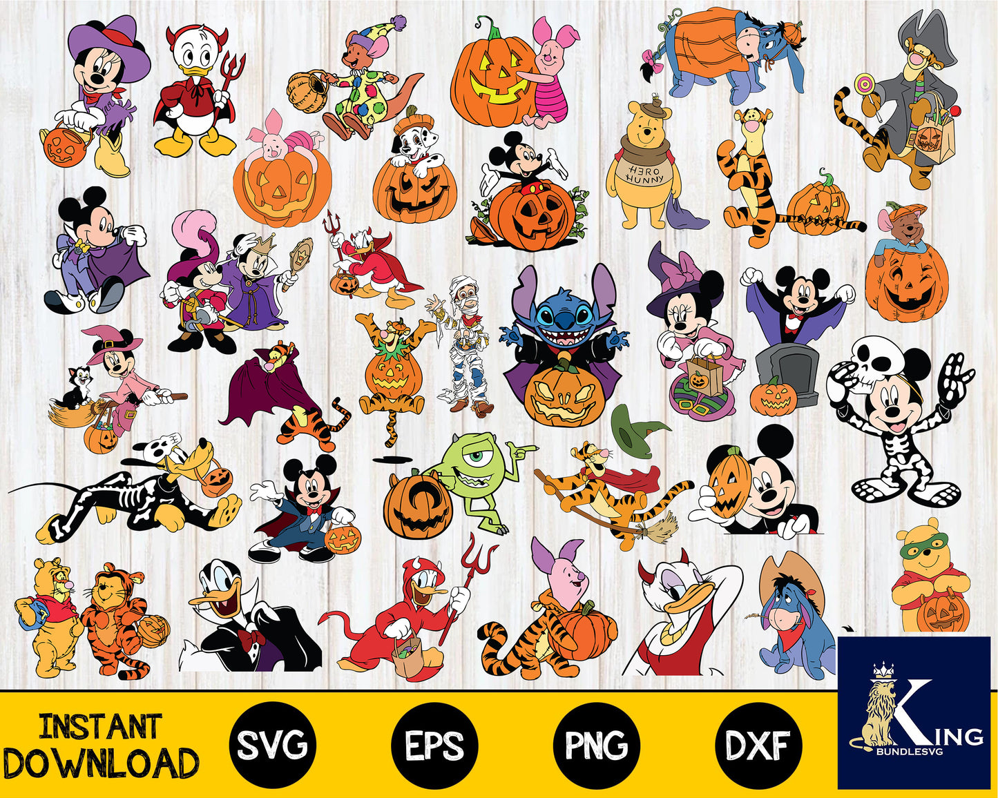 100+ file Disney halloween SVG DXF EPS PNG, bundle halloween  svg, cricut, for Cricut, Silhouette, digital, file cut