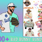 Bad Bunny Los Angeles bundle  svg,100+ file Bad Bunny  Los Angeles svg eps png, for Cricut, Silhouette, digital, file cut