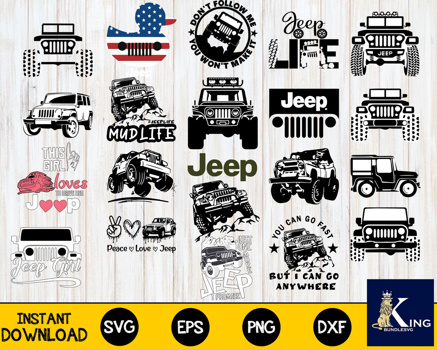 100+ file Jeep Bundle svg, Jeep svg eps png, for Cricut, Silhouette, digital, file cut