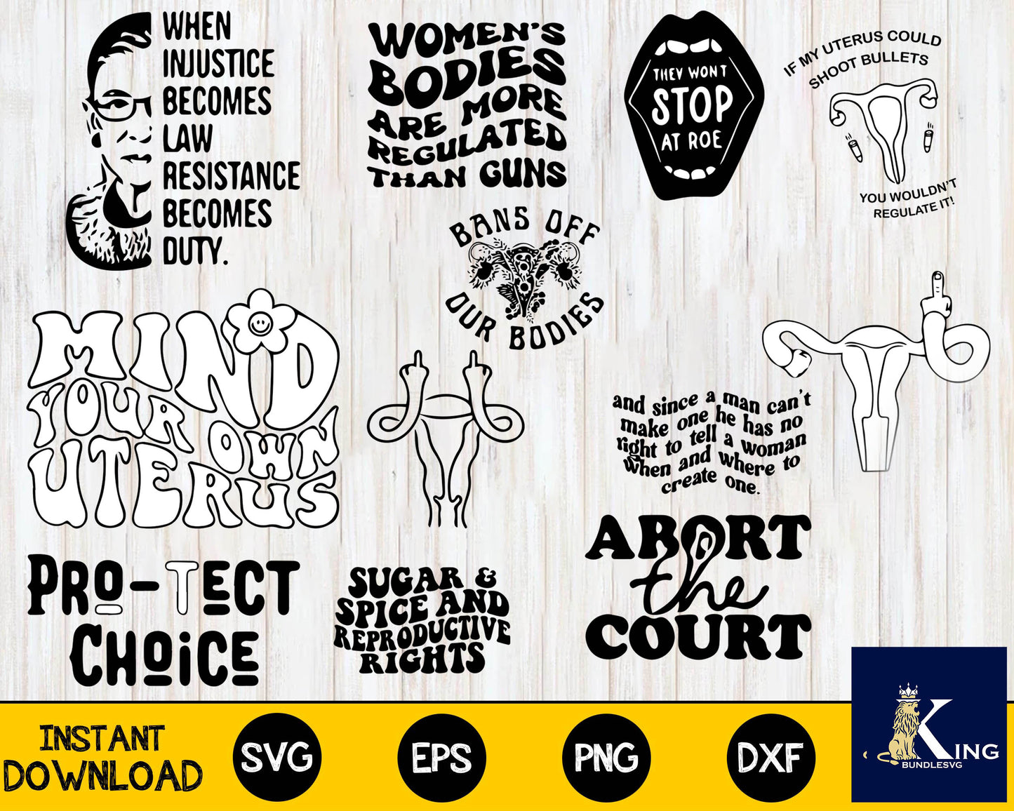 100+ file Pro Choice and Roe V Wade Bundle SVG, Mega Bundle Pro Choice svg dxf eps png, for Cricut, Silhouette, digital, file cut