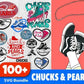 Chucks & Pearls Bundle svg,100+ files Chucks & Pearls svg eps png, for Cricut, Silhouette, digital, file cut