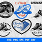 Chucks & Pearls Bundle svg,100+ files Chucks & Pearls svg eps png, for Cricut, Silhouette, digital, file cut