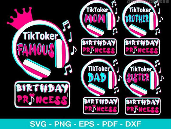 TikTok Bundle svg,1100+ files TikTok svg eps png, for Cricut, Silhouette, digital, file cut