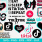 TikTok Bundle svg,1100+ files TikTok svg eps png, for Cricut, Silhouette, digital, file cut
