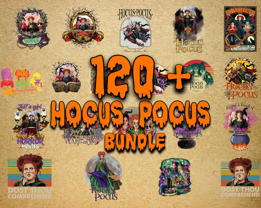 120+ file Hocus Pocus bundle svg dxf eps png, bundle halloween  cricut, for Cricut, Silhouette, digital, file cut