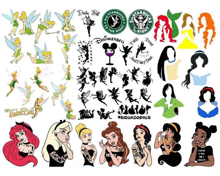 Disney Princess Bundle svg,7000+ files Disney Princess svg eps png, for Cricut, Silhouette, digital, file cut