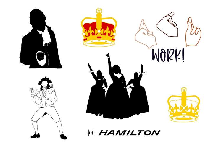 Hamilton Bundle svg,130+ files Hamilton svg eps png, for Cricut, Silho ...