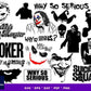 Joker Bundle svg,1000+ files Joker svg eps png, for Cricut, Silhouette, digital, file cut