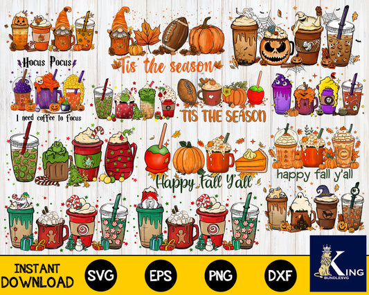 13+file coffee halloween, Grinch Coffee bundle  PNG , Silhouette, digital , Instant Download