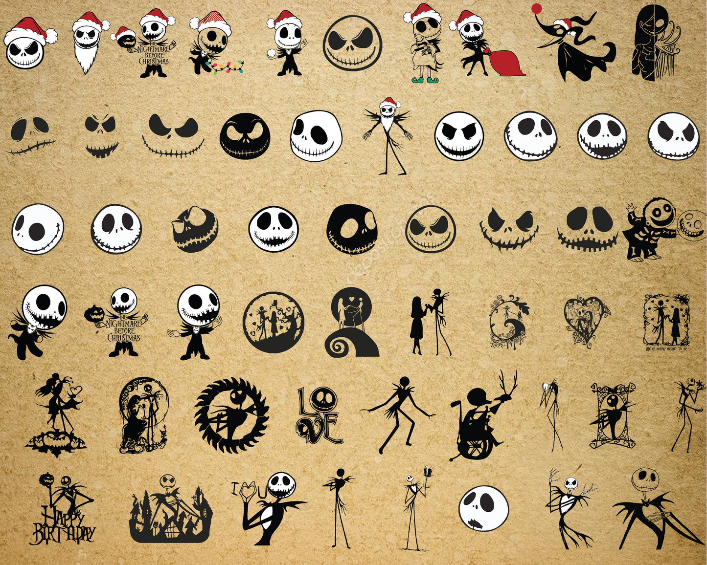 1500+file Nightmare Before Christmas  svg dxf eps png, bundle halloween  cricut, for Cricut, Silhouette, digital, file cut