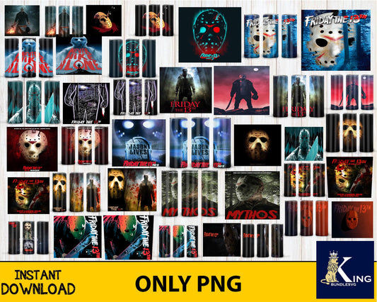 150+ file Tumbler Horror Bundle PNG High Quality, Designs 20 oz sublimation, Bundle Design Template for Sublimation