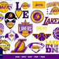 Los Angeles Lakers Bundle svg,250+ files Los Angeles Lakers svg eps png, for Cricut, Silhouette, digital, file cut