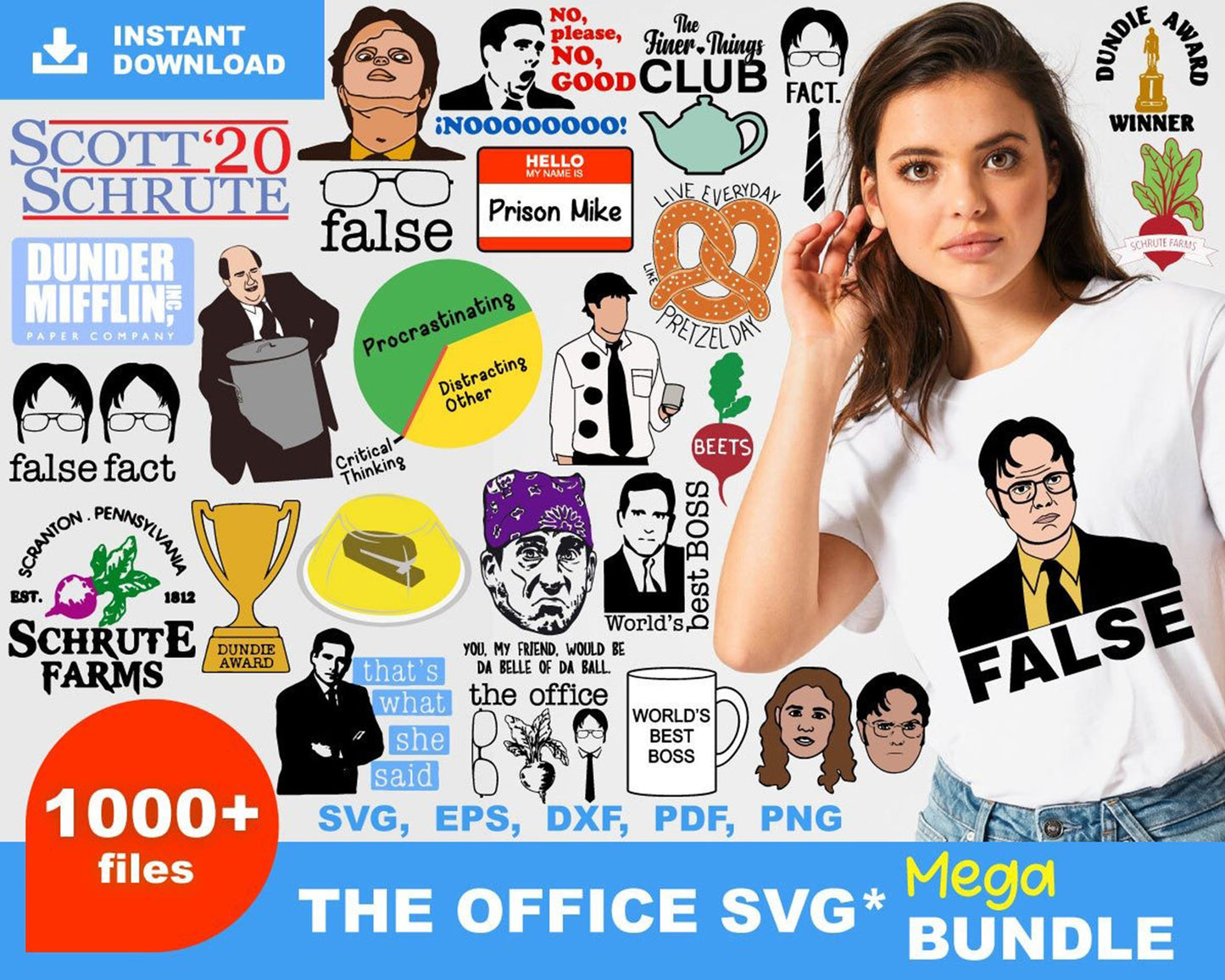 1000+ file The Office TV Show svg dxf eps png, for Cricut, Silhouette, digital, file cut