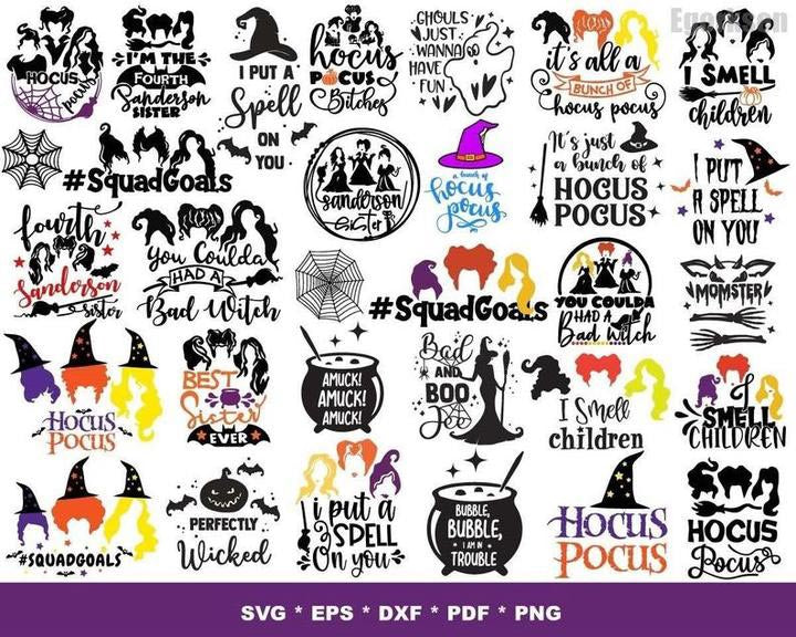 Hocus Pocus Bundle svg,1000 file Hocus Pocus svg eps png, for Cricut, Silhouette, digital, file cut