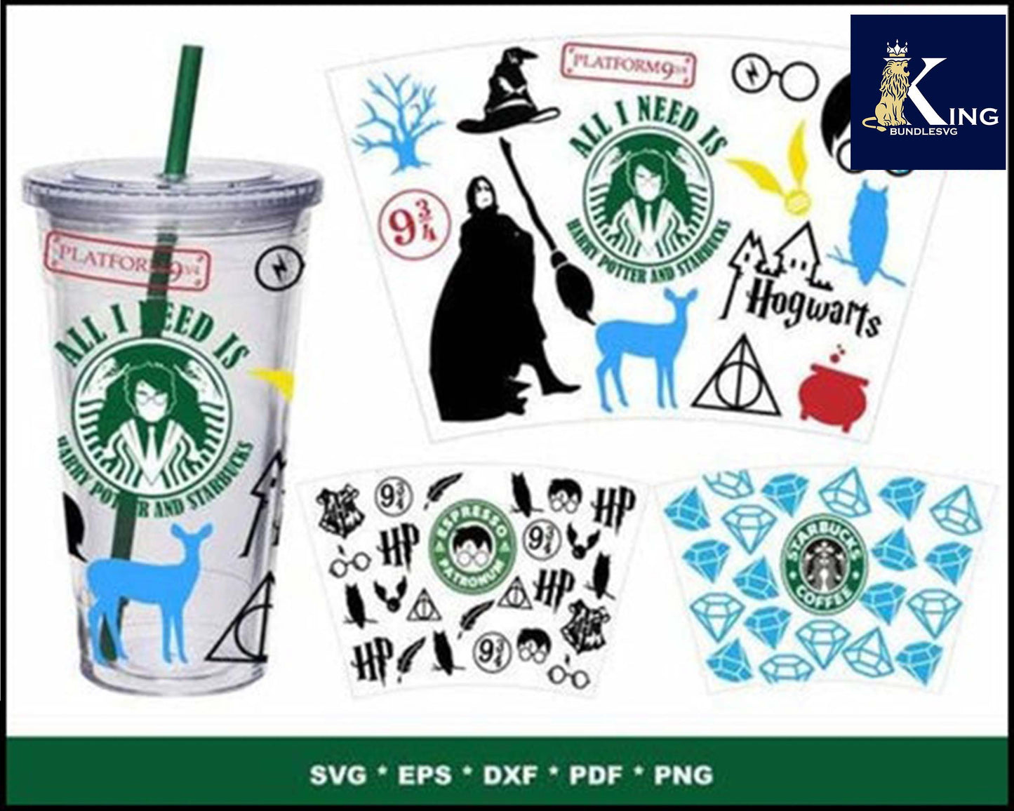 Starbucks Wrap Bundle svg,200+ Starbucks Wrap svg eps png, for Cricut, Silhouette, digital, file cut