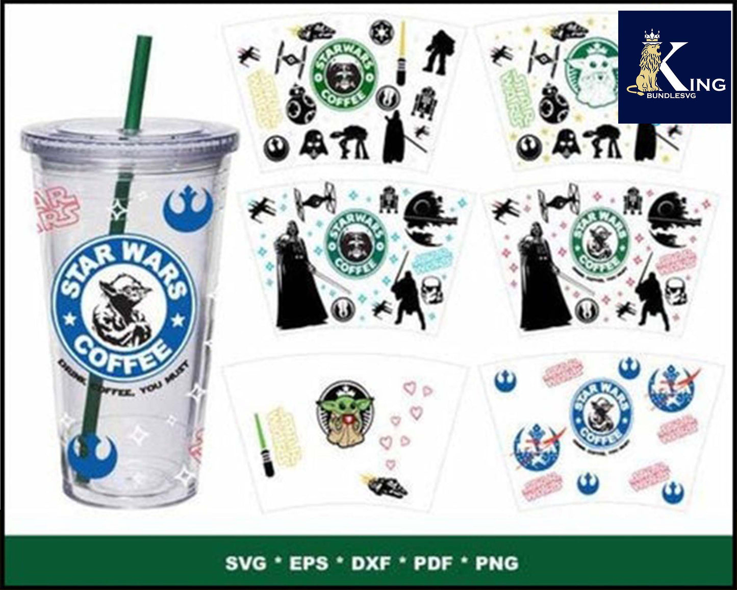 Starbucks Wrap Bundle svg,200+ Starbucks Wrap svg eps png, for Cricut, Silhouette, digital, file cut