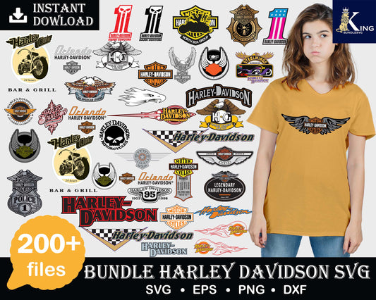 Harley Davidson Bundle svg,200+ files Harley Davidson svg eps png, for Cricut, Silhouette, digital, file cut