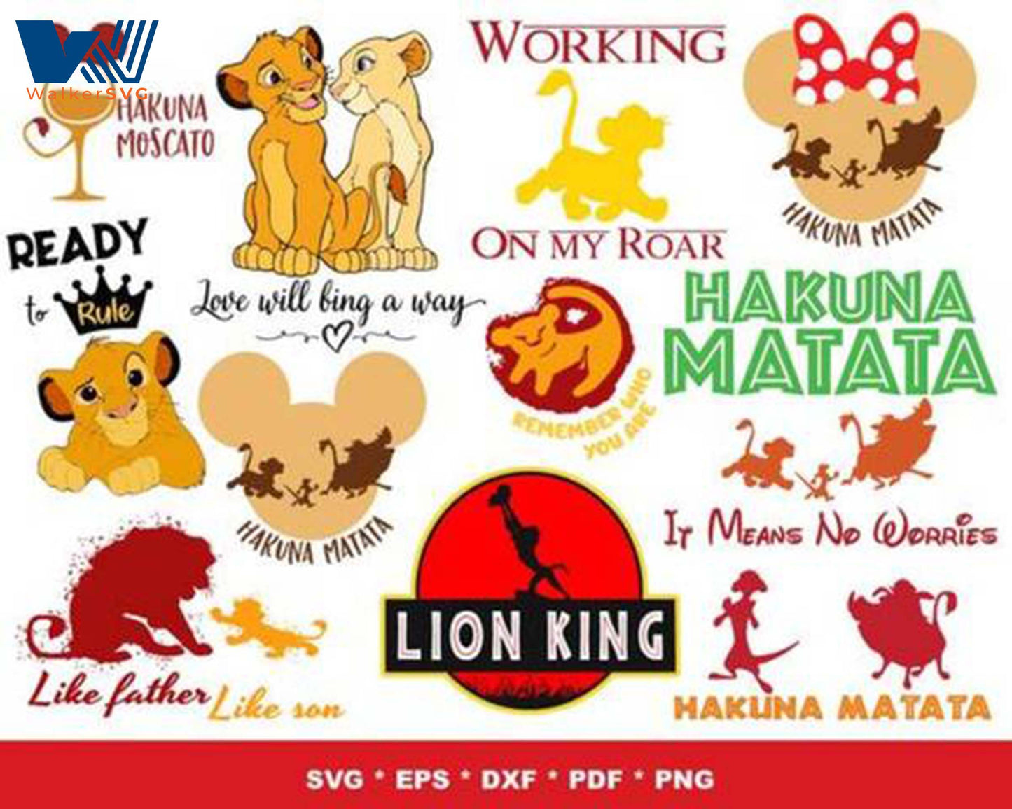 The Lion King Bundle svg,1000+ files The Lion King svg eps png, for Cricut, Silhouette, digital, file cut