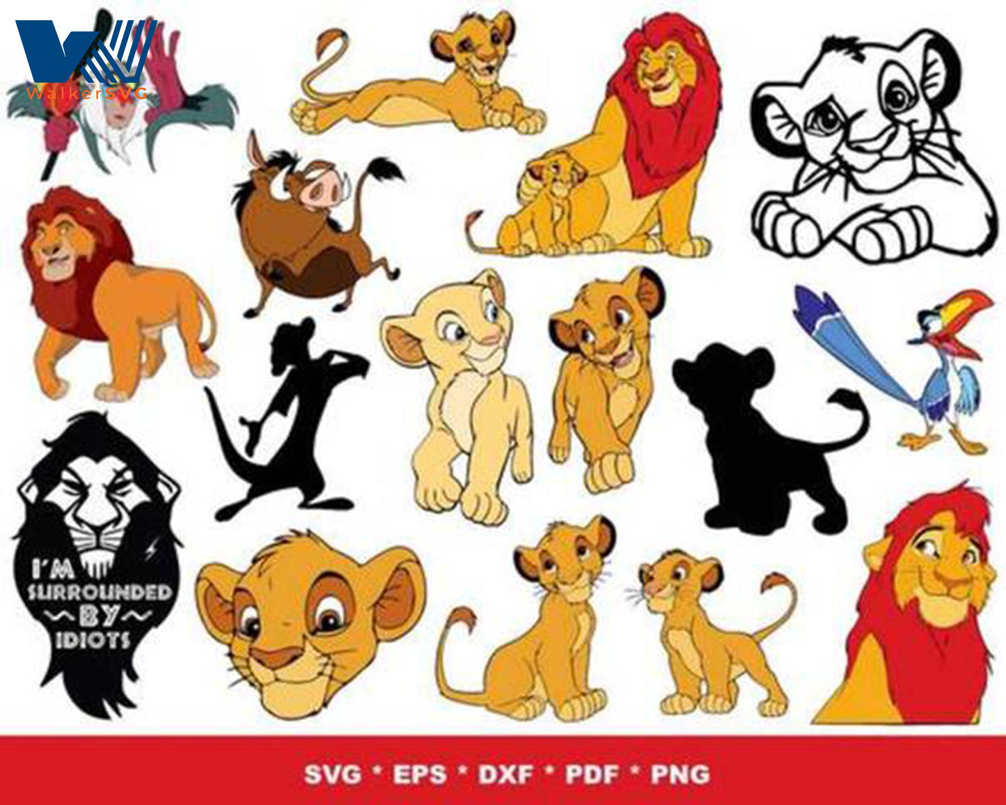 The Lion King Bundle svg,1000+ files The Lion King svg eps png, for Cricut, Silhouette, digital, file cut