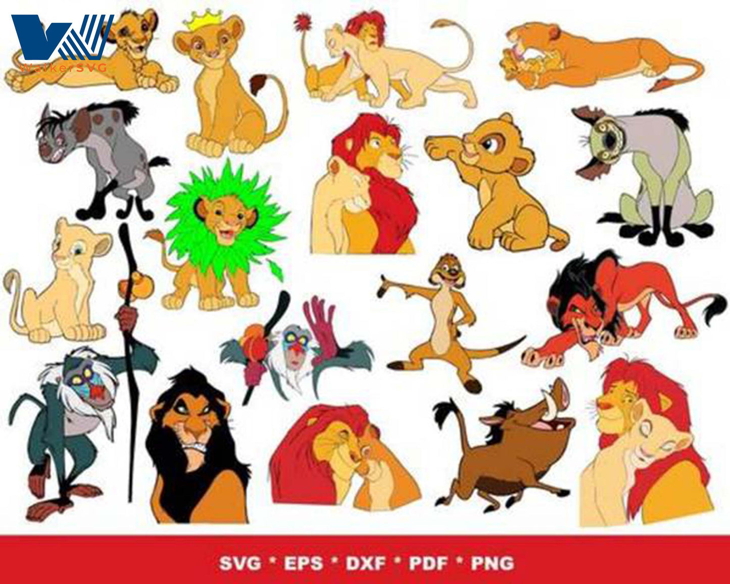 The Lion King Bundle svg,1000+ files The Lion King svg eps png, for Cricut, Silhouette, digital, file cut