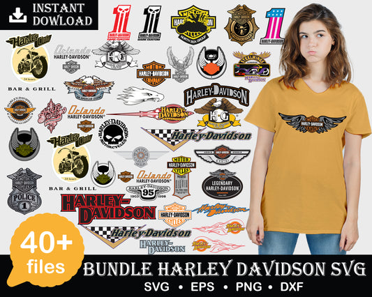 150+ files Harley Davidson Bundle svg,150+ files Harley Davidson svg eps png, for Cricut, Silhouette, digital, file cut