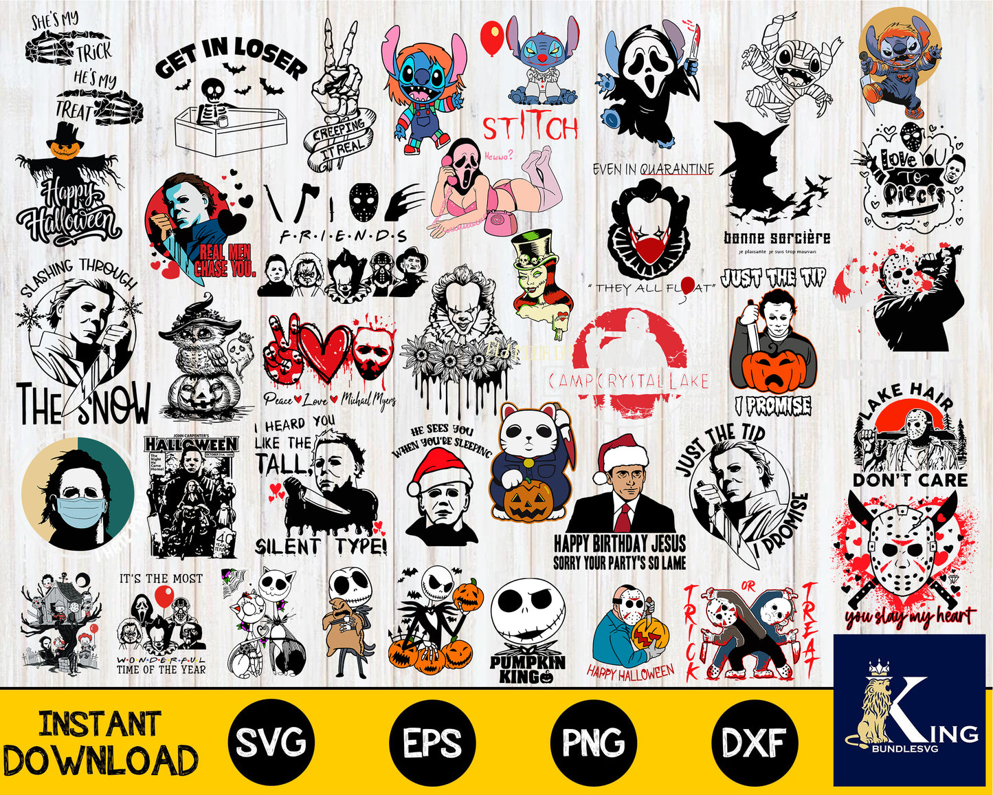 220+ file horror movies bundle SVG DXF EPS PNG, bundle halloween  svg, cricut, for Cricut, Silhouette, digital, file cut