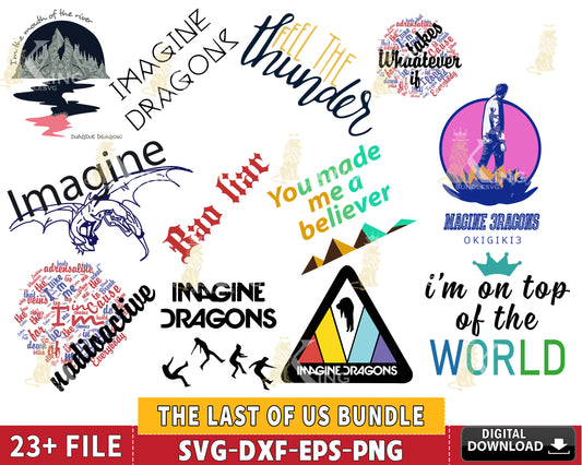 23+ file Imagine Dragons Merch bundle svg, Imagine Dragons Merch bundle svg eps dxf png, for Cricut, Silhouette, digital, file cut