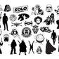 Star Wars Bundle svg,1800+ files Star Wars svg eps png, for Cricut, Silhouette, digital, file cut