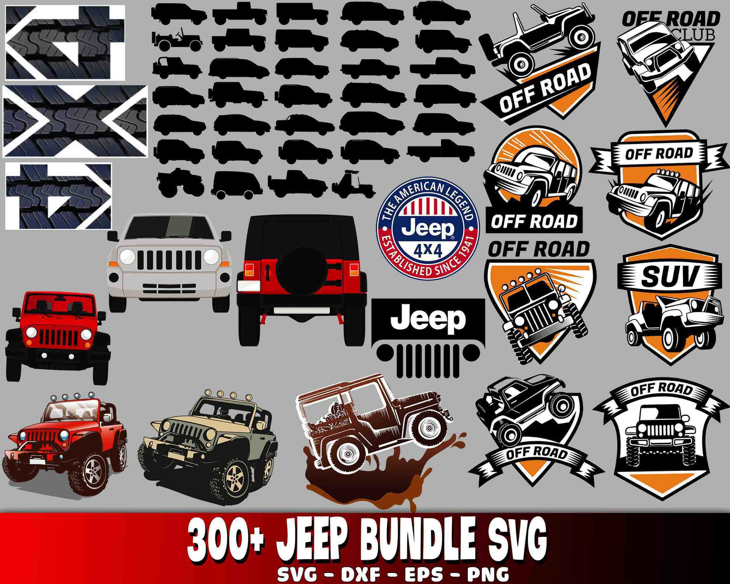 300+ file jeep bundle PNG , Mega bundle jeep PNG , for Cricut, Silhouette, digital, file cut