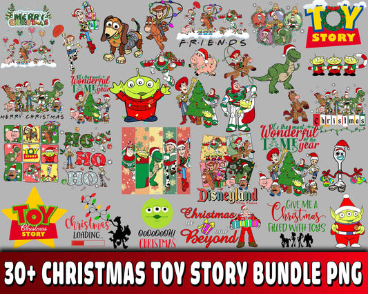 30+ file Christmas Toy Story bundle PNG , Mega bundleChristmas Toy Story PNG , for Cricut, Silhouette, digital, file cut