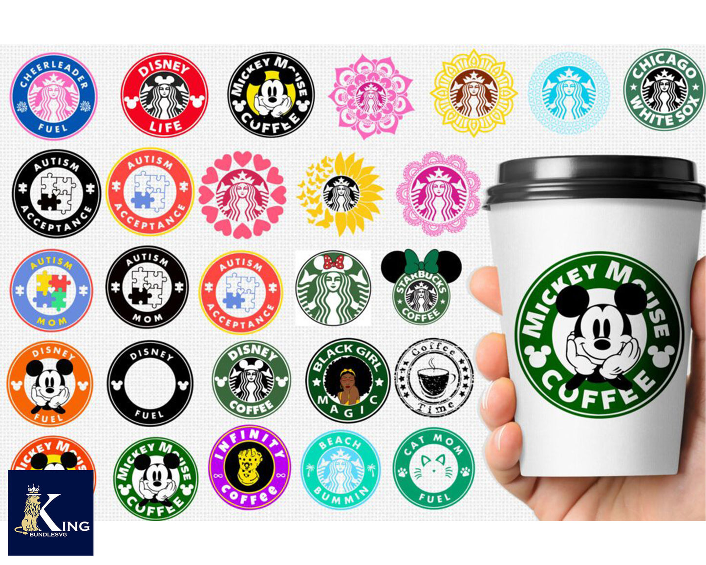 Starbucks Bundle svg,1500+ files Starbucks svg eps png, for Cricut, Silhouette, digital, file cut