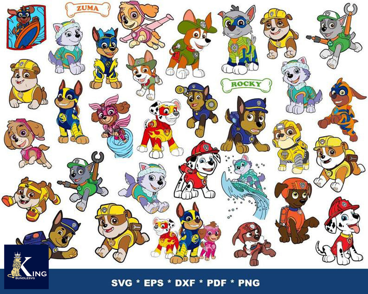 Paw Patrol Bundle svg,1000+ files Paw Patrol svg eps png, for Cricut, Silhouette, digital, file cut