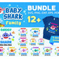 Baby Shark bundle Svg,2000+ file Baby Shark svg eps png, for Cricut, Silhouette, digital, file cut