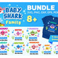 Baby Shark bundle Svg,2000+ file Baby Shark svg eps png, for Cricut, Silhouette, digital, file cut