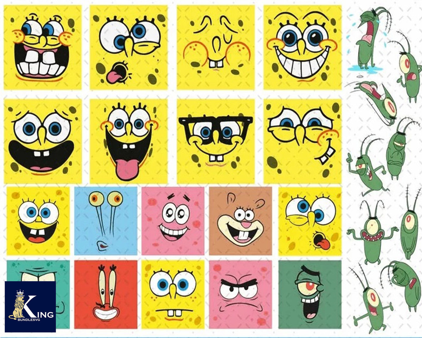 Spongebob Bundle svg,1500+ files Spongebob  svg eps png, for Cricut, Silhouette, digital, file cut