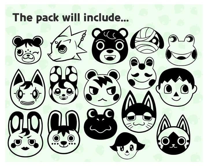 Animal Crossing Bundle svg,180+ files Animal Crossing svg eps png, for Cricut, Silhouette, digital, file cut