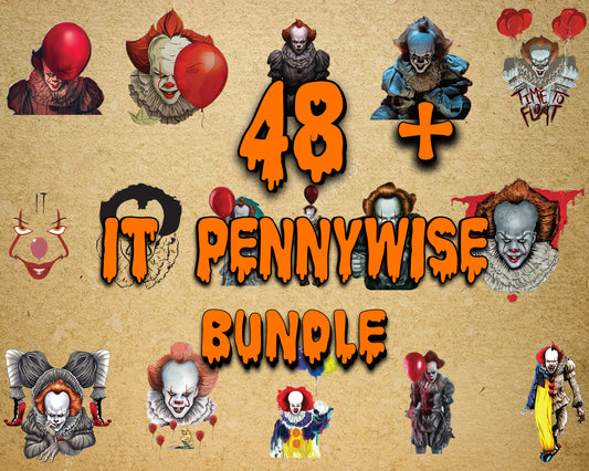 48+ file IT pennywise PNG , bundle IT cricut, for Cricut, Silhouette, digital, file cut