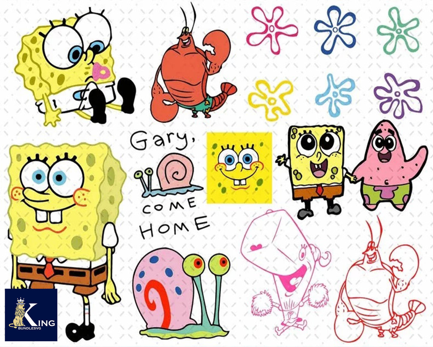 Spongebob Bundle svg,1500+ files Spongebob  svg eps png, for Cricut, Silhouette, digital, file cut