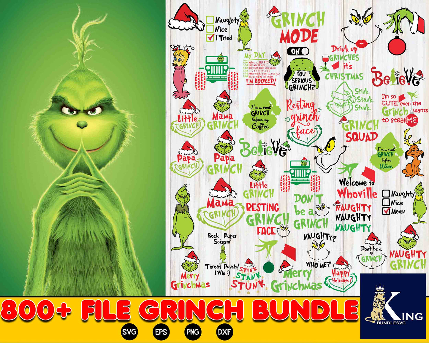 800+ file grinch bundle svg , bundle grinch svg eps png, for Cricut, Silhouette, digital, file cut