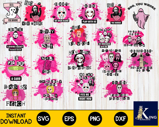 Mean Girls svg,80+ file  Mean Girls  Bundle svg, Horror svg eps png, for Cricut, Silhouette, digital, file cut