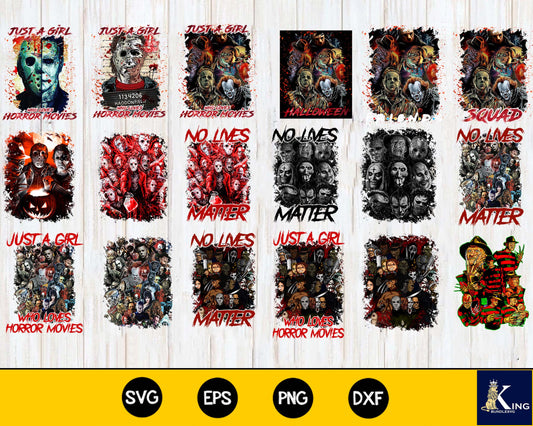 850+ file Horror movie bundle  svg dxf eps png,bundle Halloween cricut, for Cricut, Silhouette, digital, file cut
